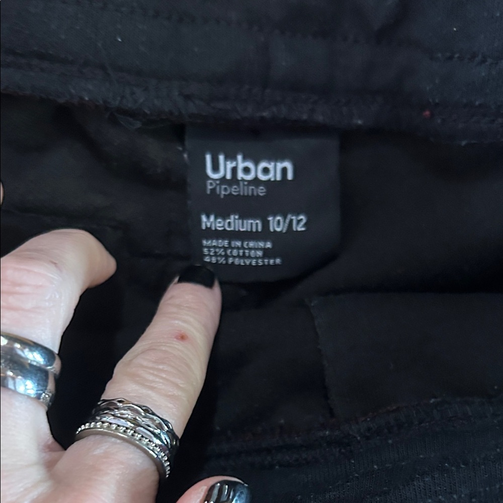 EUC boys Burgundy Jogger Pants with Black Accents - Picture 2 of 7